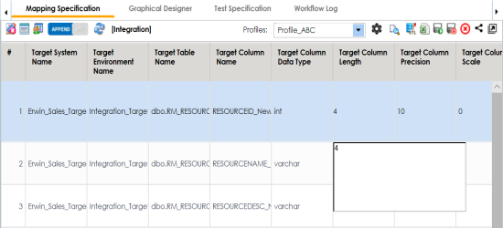 Manual Entry Mapping Specification Source
